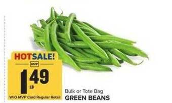 Food Lion Bulk or tote bag green beans offer
