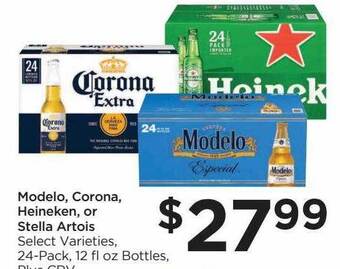 Foods Co Modelo, corona, heineken, or stella artois offer