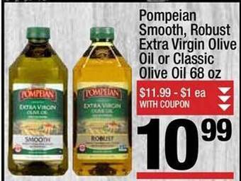 Super King Markets Pompeian smooth, robust extra virgin olive oil or classic olive oil offer
