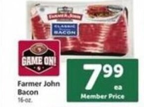 Safeway Farmer John Bacon offer