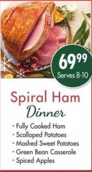 Safeway Spiral Ham Dinner offer