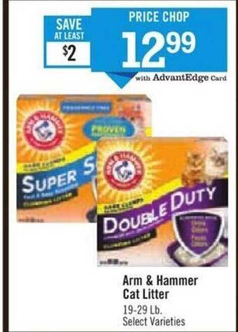 Price Chopper Arm & hammer cat litter offer