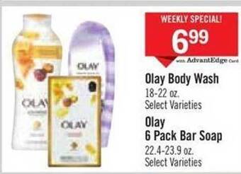 Price Chopper Olay body wash or 6 pack bar soap offer