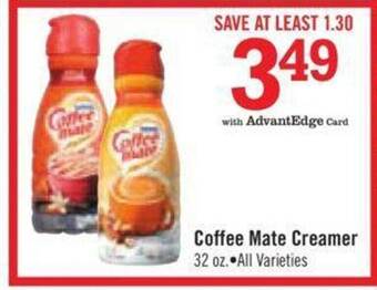 Price Chopper Coffee mate creamer offer