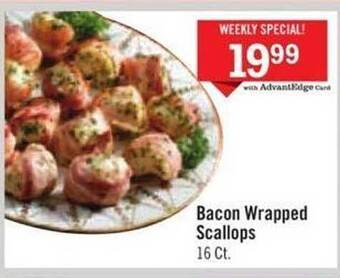 Price Chopper Bacon wrapped scallops offer
