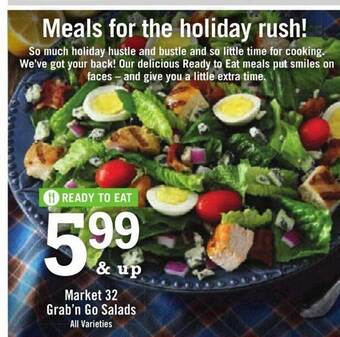 Price Chopper Market 32 grab'n go salads offer