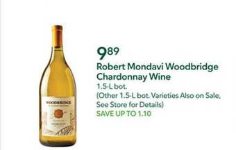 Publix Robert mondavi woodbridge chardonnay wine offer