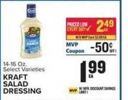 Food Lion Kraft salad dressing offer