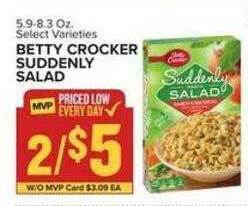Food Lion Betty crocker suddenly salad offer