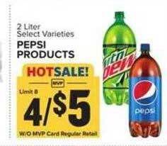 Food Lion Pepsi products offer