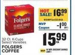 Food Lion Folgers coffee offer