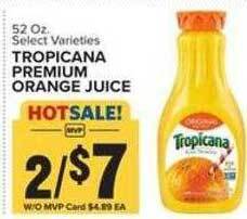 Food Lion Tropicana premium orange juice offer