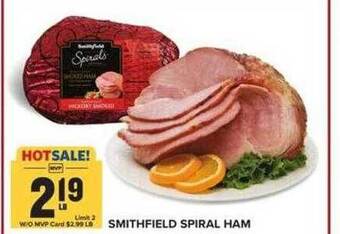 Food Lion Smithfield spiral ham offer