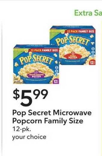 Publix Pop secret microwave popcorn family size offer