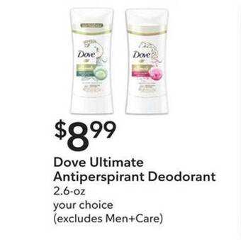 Publix Dove ultimate antiperspirant deodorant offer
