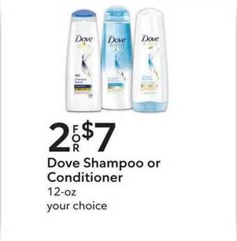Publix Dove shampoo or conditioner offer