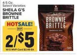 Food Lion Sheila g's brownie brittle offer
