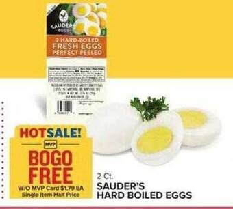 Food Lion Sauder's hard boiled eggs offer