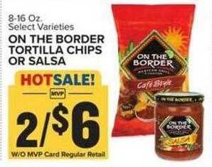 Food Lion On the border tortilla chips or salsa offer