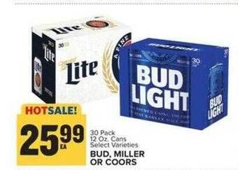 Food Lion Bud, miller or coors offer