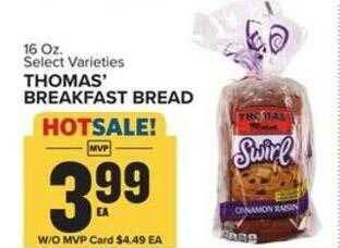Food Lion Thomas' breakfast bread offer