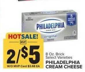 Food Lion Philadelphia cream cheese offer