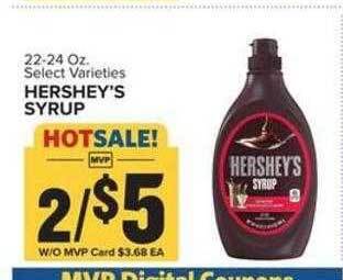 Food Lion Hershey's syrup offer
