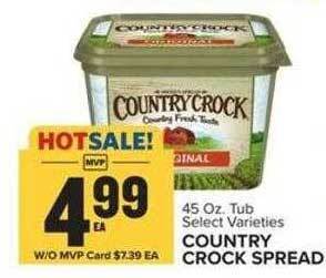 Food Lion Country crock spread offer