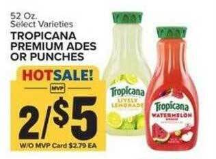 Food Lion Tropicana premium ades or punches offer