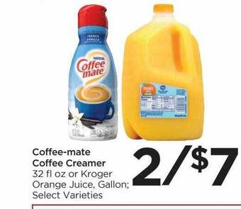 Foods Co Coffee-mate coffee creamer offer