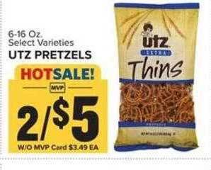 Food Lion Utz pretzels offer