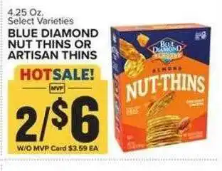 Food Lion Blue diamond nut thins or artisan thins offer