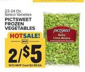 Food Lion Pictsweet frozen vegetables offer