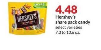 Hy-Vee Hershey's share pack candy offer