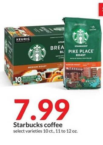Hy-Vee Starbucks coffee offer