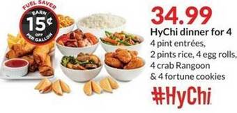 Hy-Vee Hychi dinner for 4 offer