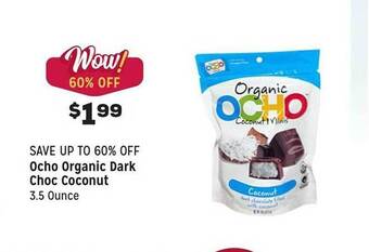 Grocery Outlet Ocho organic dark choc coconut offer