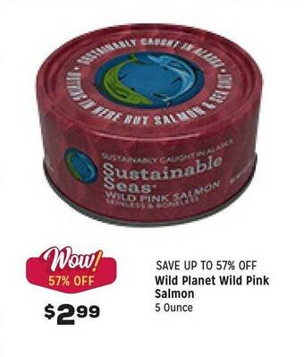 Grocery Outlet Wild planet wild pink salmon offer