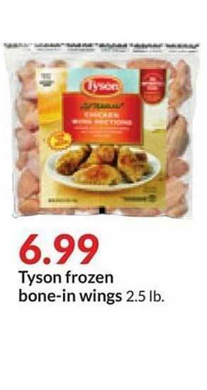 Hy-Vee Tyson frozen bone-in wings offer