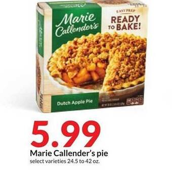 Hy-Vee Marie callender's pie offer