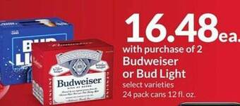 Hy-Vee Budweiser or bud light offer
