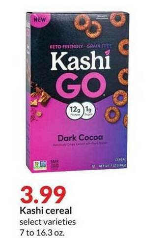 Hy-Vee Kashi cereal offer