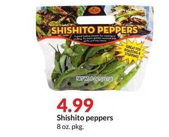Hy-Vee Shishito peppers offer
