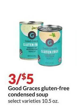 Hy-Vee Good graces gluten-free condensed soup offer