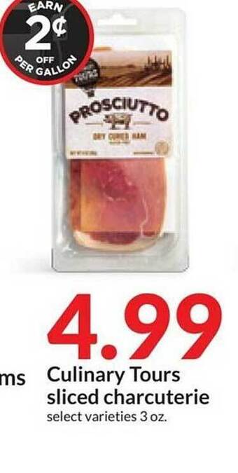 Hy-Vee Culinary tours sliced charcuterie offer