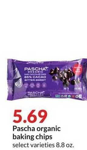 Hy-Vee Pascha organic baking chips offer