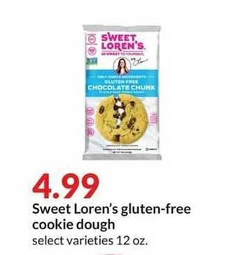 Hy-Vee Sweet loren's gluten-free cookie dough offer