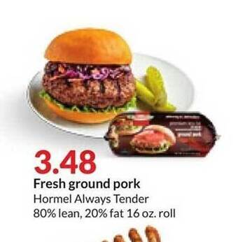 Hy-Vee Fresh ground pork offer