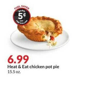 Hy-Vee Heat & eat chicken pot pie offer