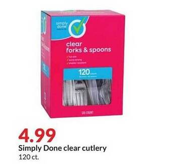 Hy-Vee Simply done clear cutlery offer